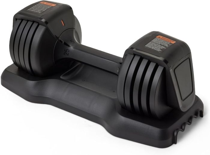 Amazon Basics Adjustable Dumbbell — $59.84 · 4.6★